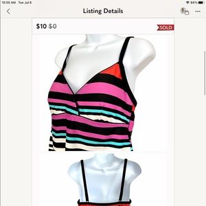 Aqua Couture Separates Women Swim Top Tankini 12